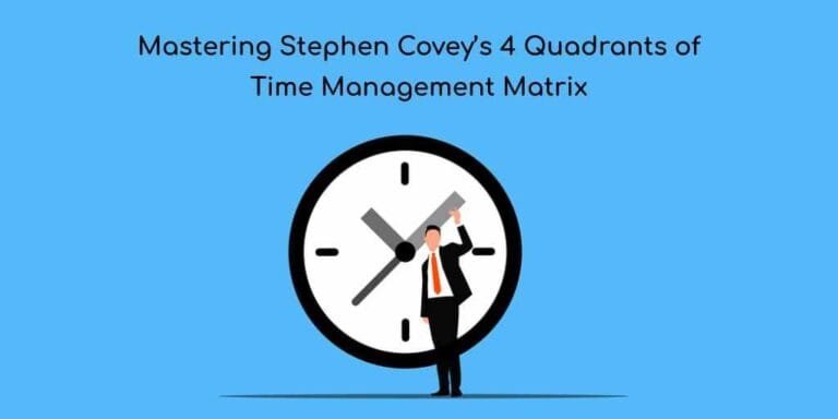 Read more about the article Mastering the 4 Quadrants of Time Management Matrix by Stephen Covey